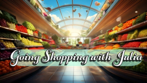go shopping with julia to buy gut healthy foods